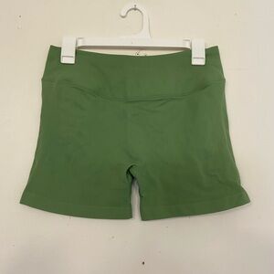 Women's AUROLA Green Biker Shorts